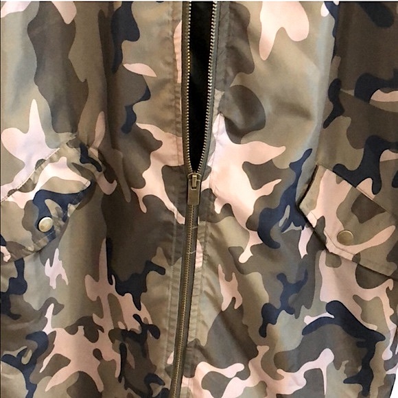 🆕Casual Lightweight Camouflage Zip-up Windbreaker Jacket w/Adjustable Bottom - Picture 7 of 16